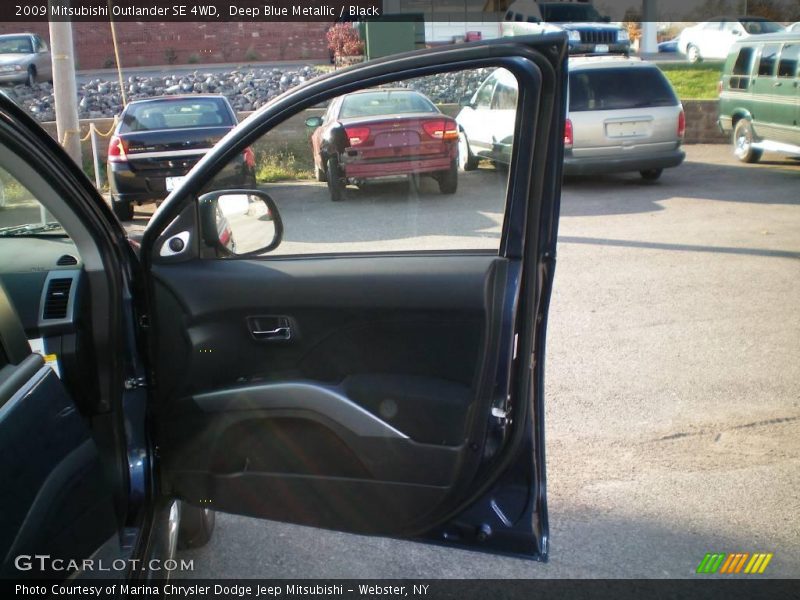 Deep Blue Metallic / Black 2009 Mitsubishi Outlander SE 4WD