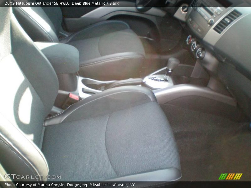 Deep Blue Metallic / Black 2009 Mitsubishi Outlander SE 4WD