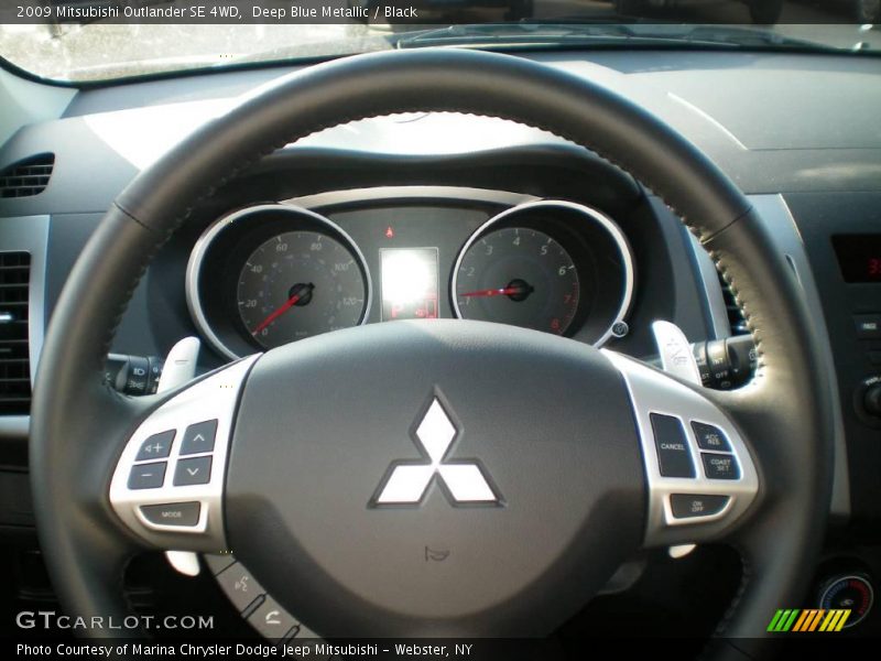 Deep Blue Metallic / Black 2009 Mitsubishi Outlander SE 4WD