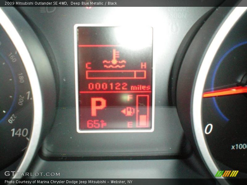 Deep Blue Metallic / Black 2009 Mitsubishi Outlander SE 4WD