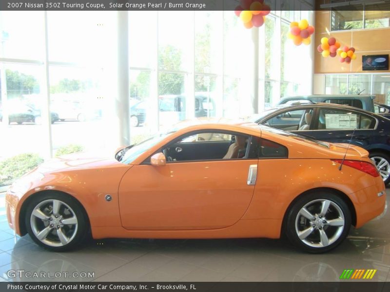 Solar Orange Pearl / Burnt Orange 2007 Nissan 350Z Touring Coupe