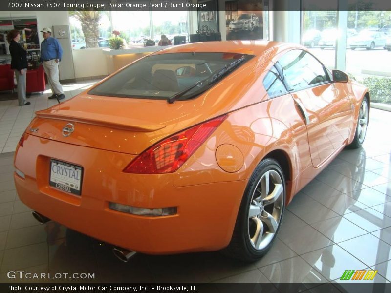Solar Orange Pearl / Burnt Orange 2007 Nissan 350Z Touring Coupe