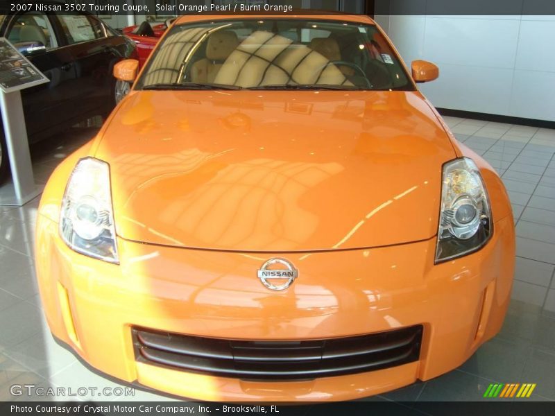 Solar Orange Pearl / Burnt Orange 2007 Nissan 350Z Touring Coupe