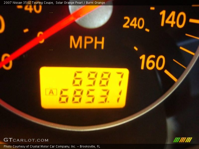 Solar Orange Pearl / Burnt Orange 2007 Nissan 350Z Touring Coupe