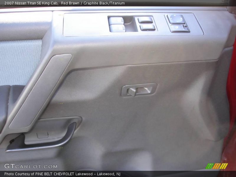 Red Brawn / Graphite Black/Titanium 2007 Nissan Titan SE King Cab