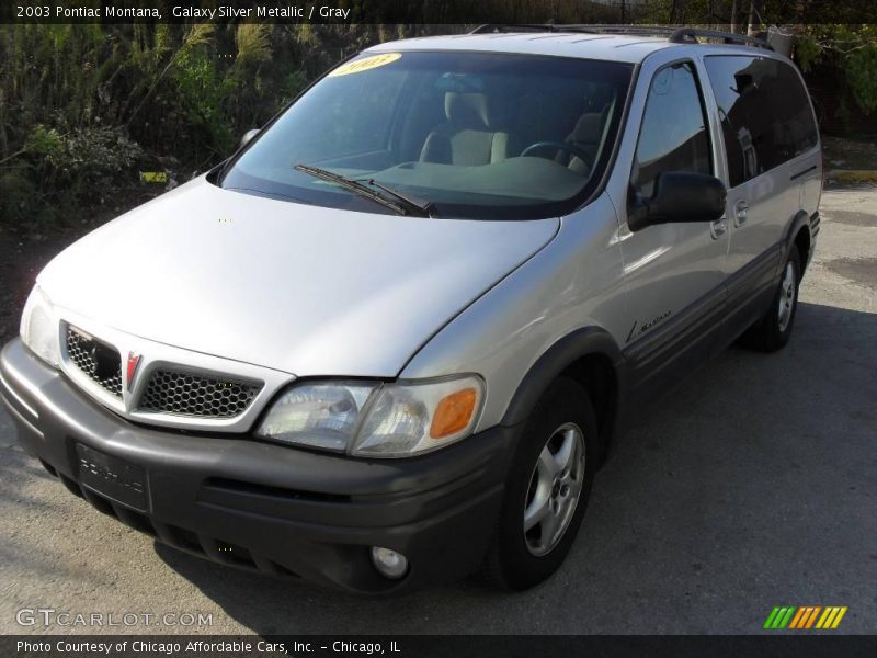 Galaxy Silver Metallic / Gray 2003 Pontiac Montana