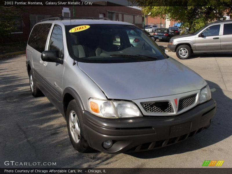 Galaxy Silver Metallic / Gray 2003 Pontiac Montana