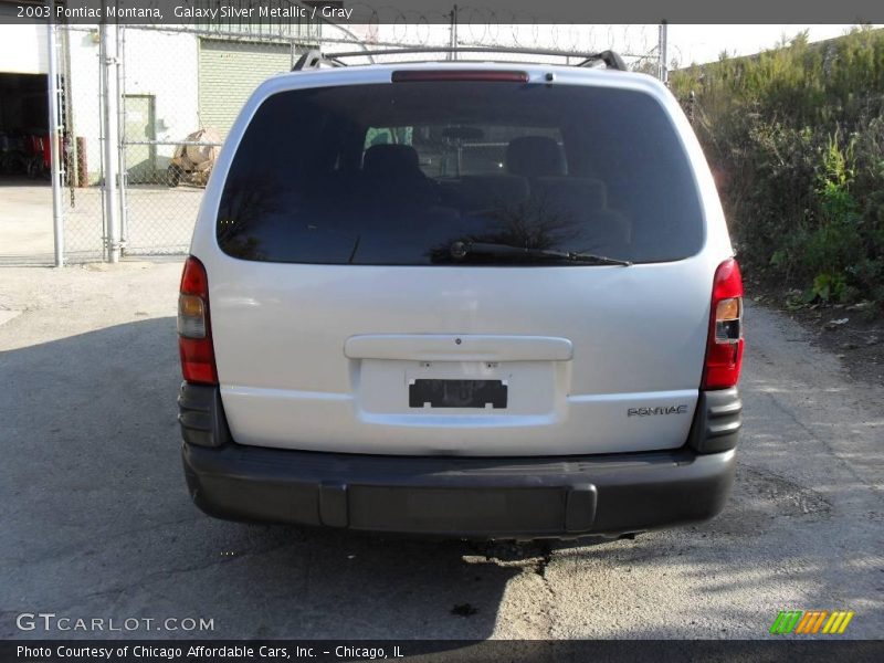 Galaxy Silver Metallic / Gray 2003 Pontiac Montana