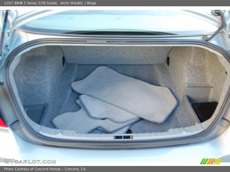 Arctic Metallic / Beige 2007 BMW 3 Series 328i Sedan