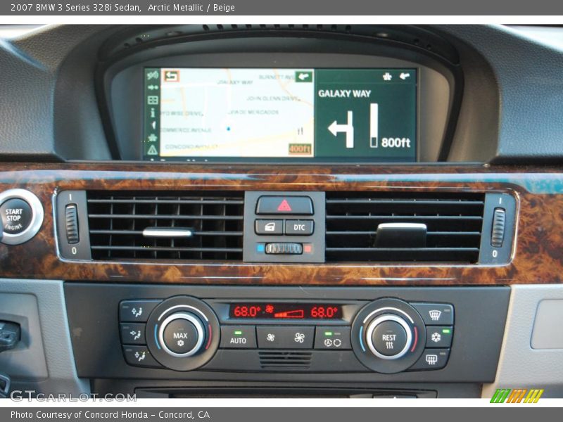 Arctic Metallic / Beige 2007 BMW 3 Series 328i Sedan