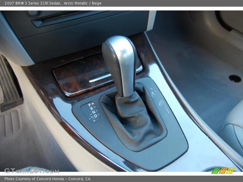 Arctic Metallic / Beige 2007 BMW 3 Series 328i Sedan