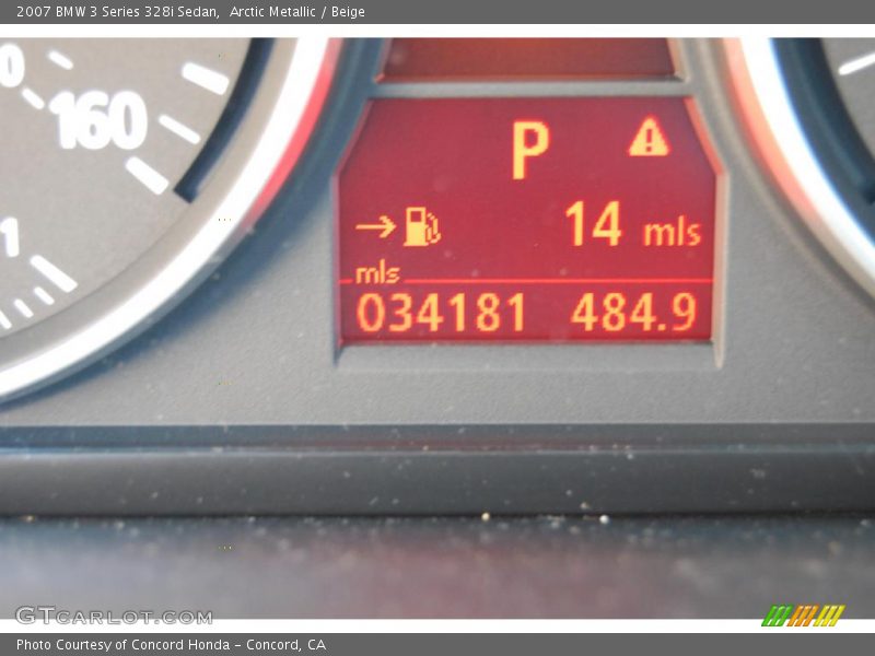 Arctic Metallic / Beige 2007 BMW 3 Series 328i Sedan