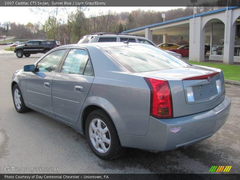 Sunset Blue / Light Gray/Ebony 2007 Cadillac CTS Sedan
