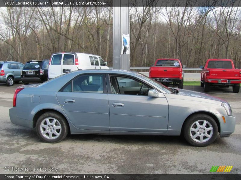 Sunset Blue / Light Gray/Ebony 2007 Cadillac CTS Sedan