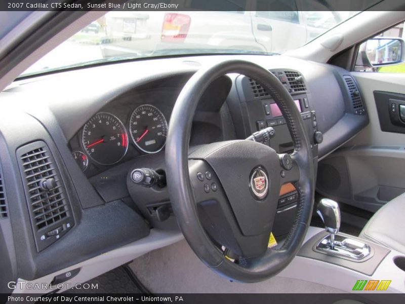 Sunset Blue / Light Gray/Ebony 2007 Cadillac CTS Sedan