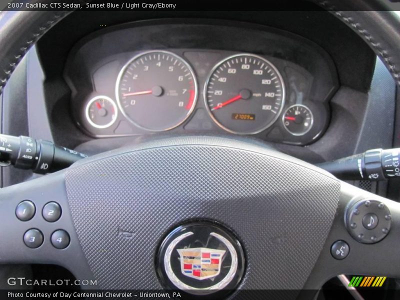 Sunset Blue / Light Gray/Ebony 2007 Cadillac CTS Sedan
