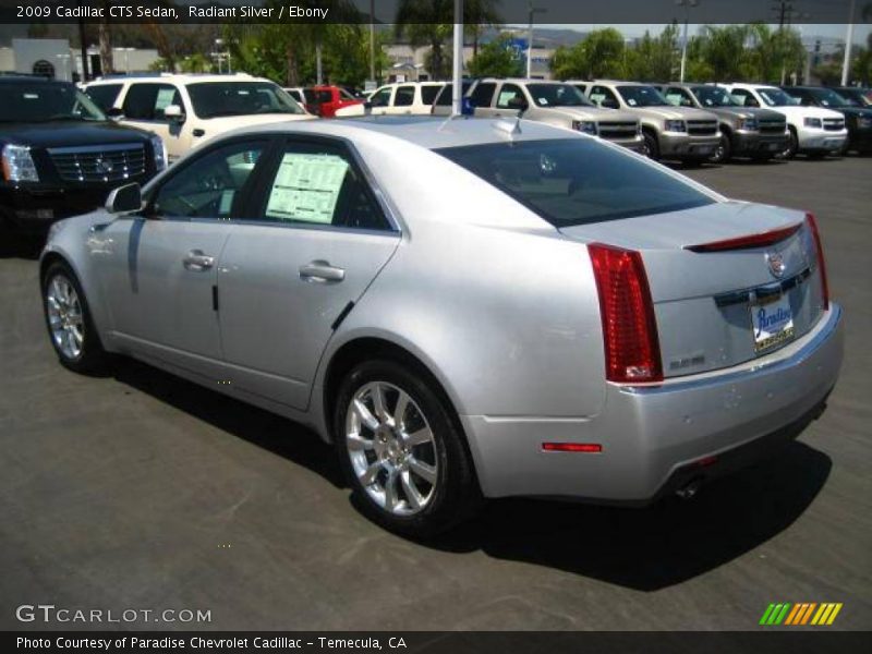Radiant Silver / Ebony 2009 Cadillac CTS Sedan