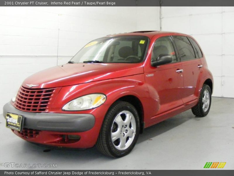 Inferno Red Pearl / Taupe/Pearl Beige 2001 Chrysler PT Cruiser