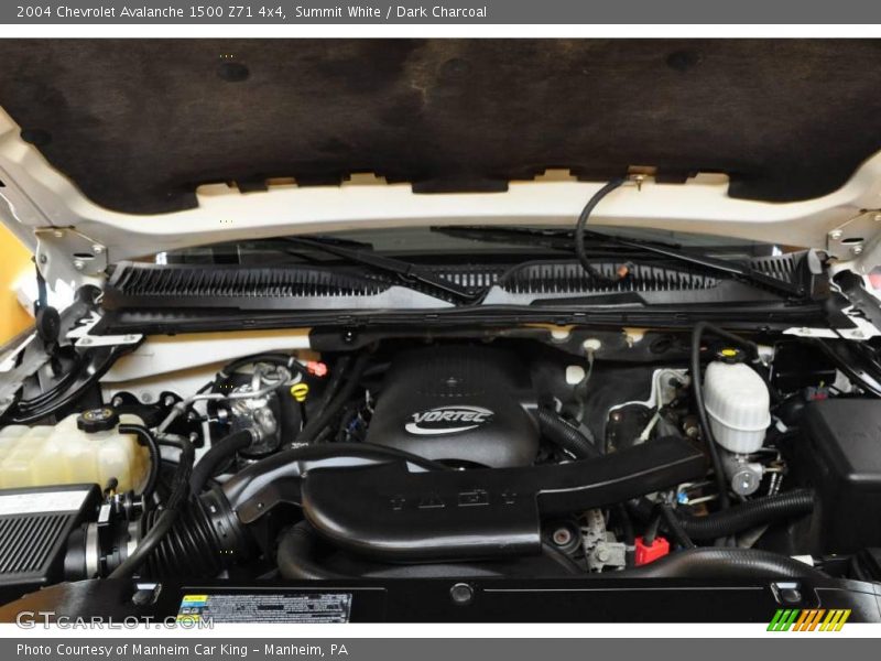 Summit White / Dark Charcoal 2004 Chevrolet Avalanche 1500 Z71 4x4