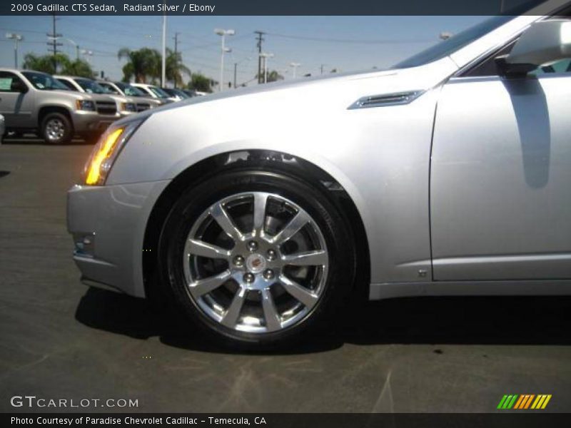 Radiant Silver / Ebony 2009 Cadillac CTS Sedan
