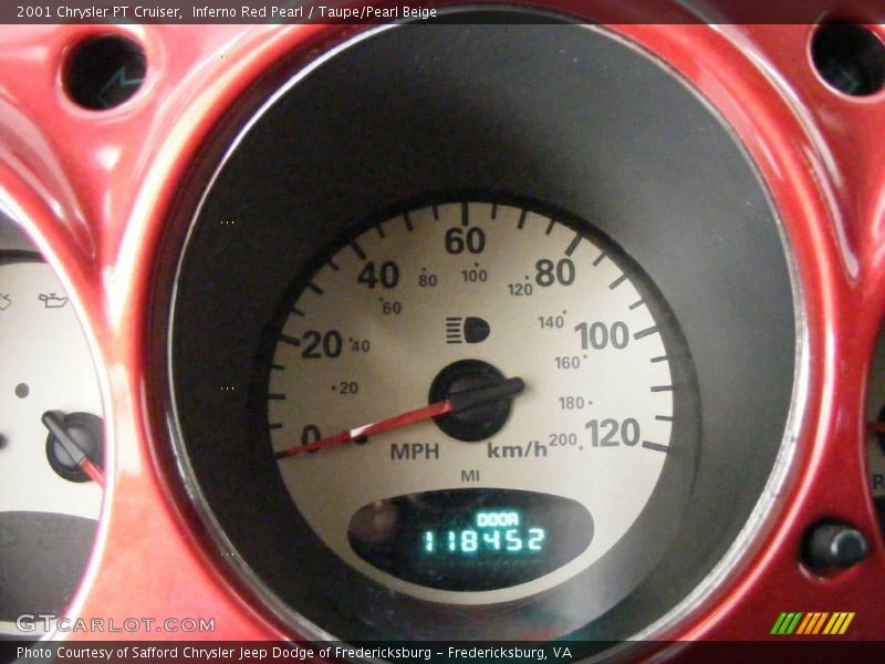 Inferno Red Pearl / Taupe/Pearl Beige 2001 Chrysler PT Cruiser