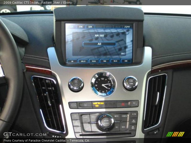 Radiant Silver / Ebony 2009 Cadillac CTS Sedan