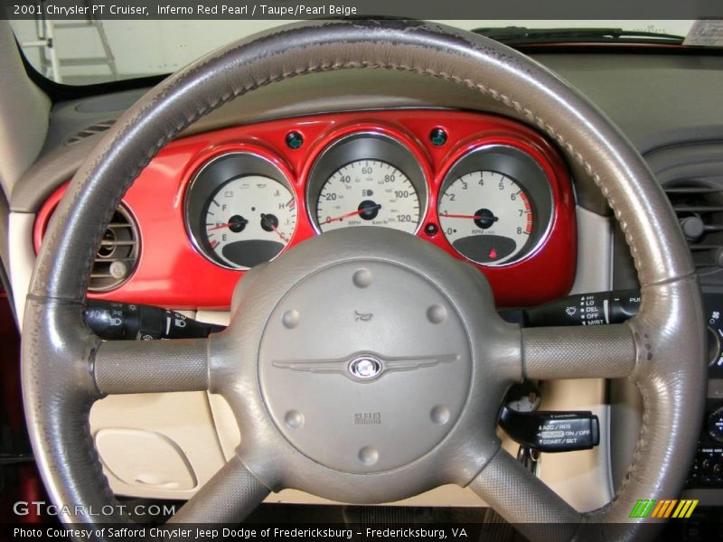 Inferno Red Pearl / Taupe/Pearl Beige 2001 Chrysler PT Cruiser