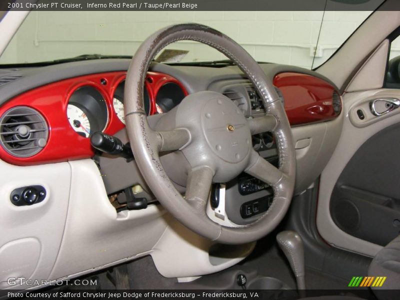 Inferno Red Pearl / Taupe/Pearl Beige 2001 Chrysler PT Cruiser