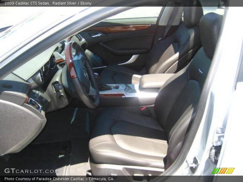 Radiant Silver / Ebony 2009 Cadillac CTS Sedan
