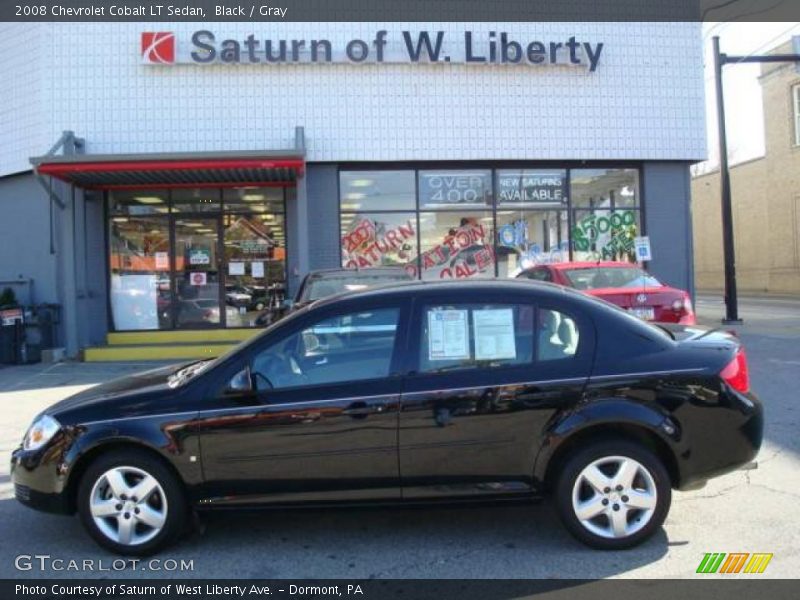 Black / Gray 2008 Chevrolet Cobalt LT Sedan
