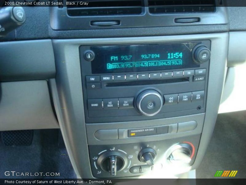 Black / Gray 2008 Chevrolet Cobalt LT Sedan