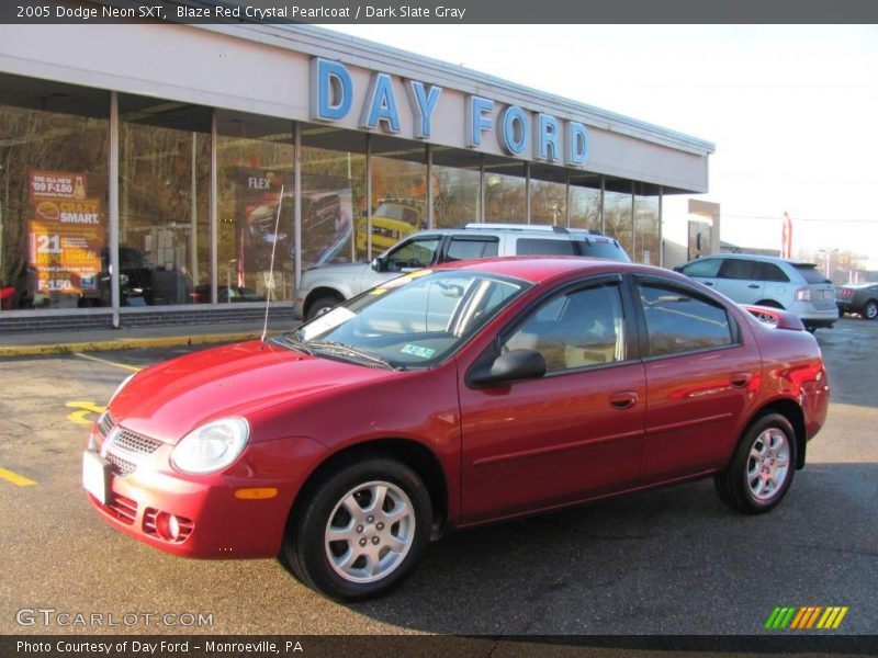 Blaze Red Crystal Pearlcoat / Dark Slate Gray 2005 Dodge Neon SXT