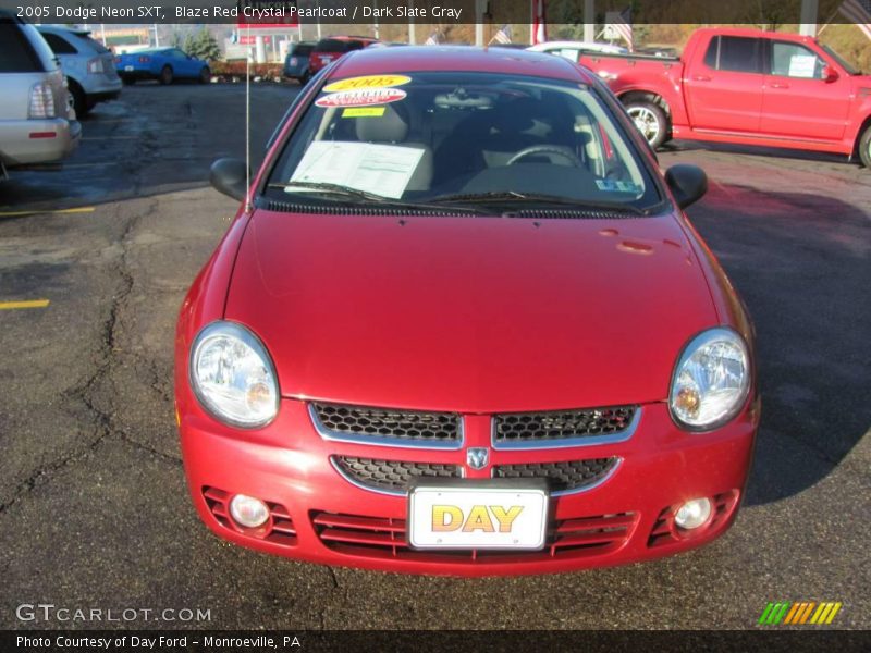 Blaze Red Crystal Pearlcoat / Dark Slate Gray 2005 Dodge Neon SXT