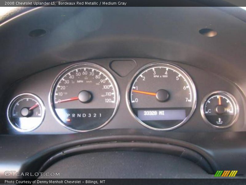 Bordeaux Red Metallic / Medium Gray 2008 Chevrolet Uplander LS