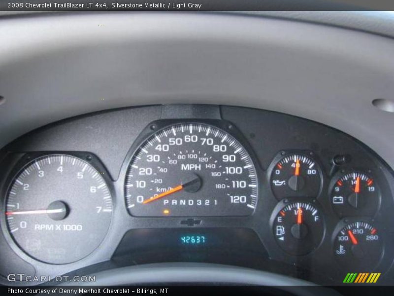 Silverstone Metallic / Light Gray 2008 Chevrolet TrailBlazer LT 4x4