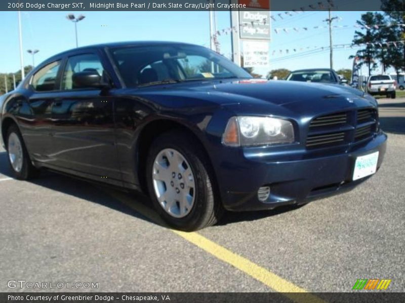 Midnight Blue Pearl / Dark Slate Gray/Light Graystone 2006 Dodge Charger SXT
