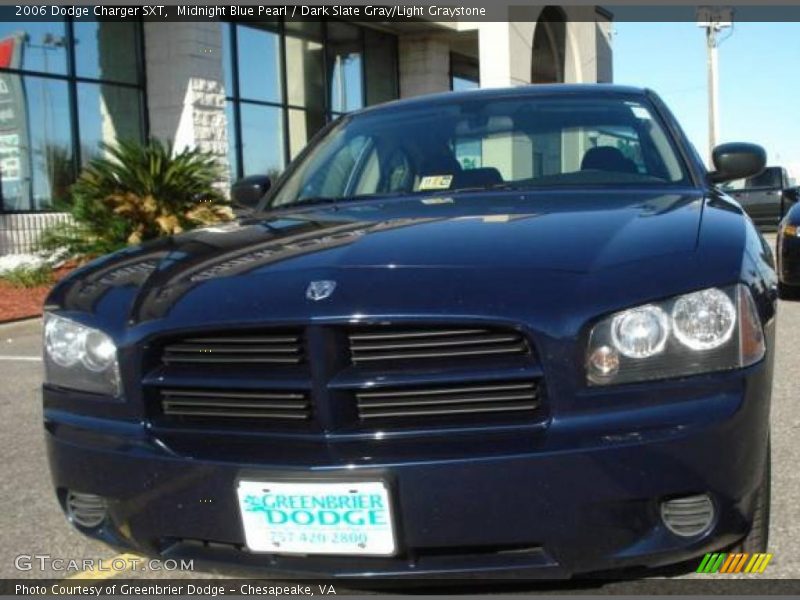Midnight Blue Pearl / Dark Slate Gray/Light Graystone 2006 Dodge Charger SXT