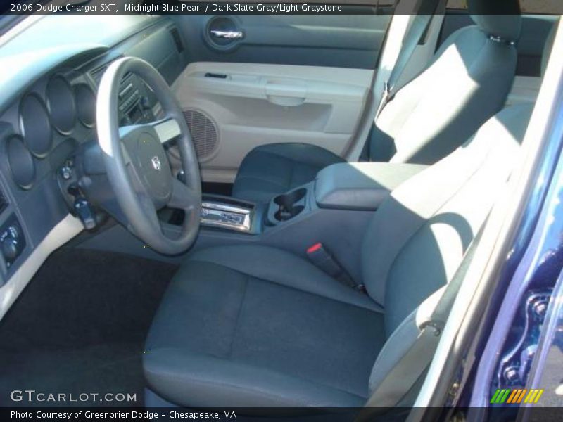 Midnight Blue Pearl / Dark Slate Gray/Light Graystone 2006 Dodge Charger SXT