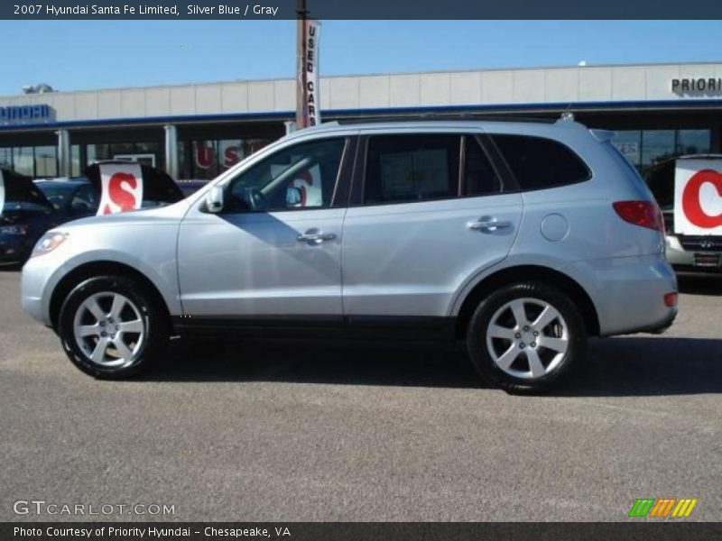 Silver Blue / Gray 2007 Hyundai Santa Fe Limited