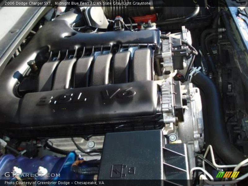Midnight Blue Pearl / Dark Slate Gray/Light Graystone 2006 Dodge Charger SXT