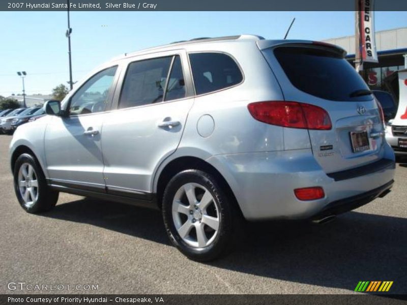 Silver Blue / Gray 2007 Hyundai Santa Fe Limited
