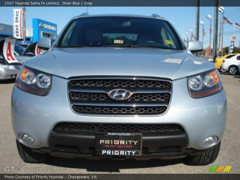 Silver Blue / Gray 2007 Hyundai Santa Fe Limited