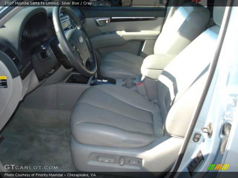 Silver Blue / Gray 2007 Hyundai Santa Fe Limited