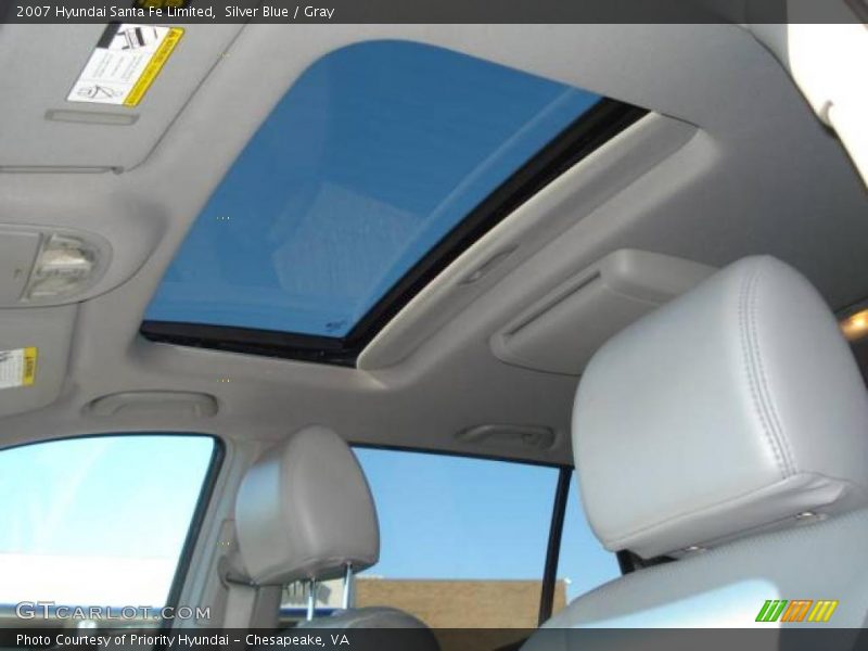 Silver Blue / Gray 2007 Hyundai Santa Fe Limited