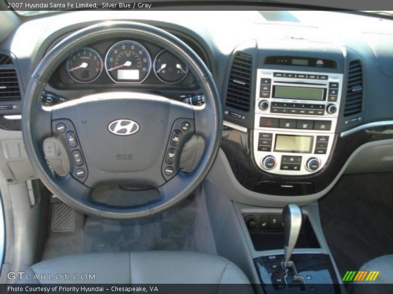 Silver Blue / Gray 2007 Hyundai Santa Fe Limited