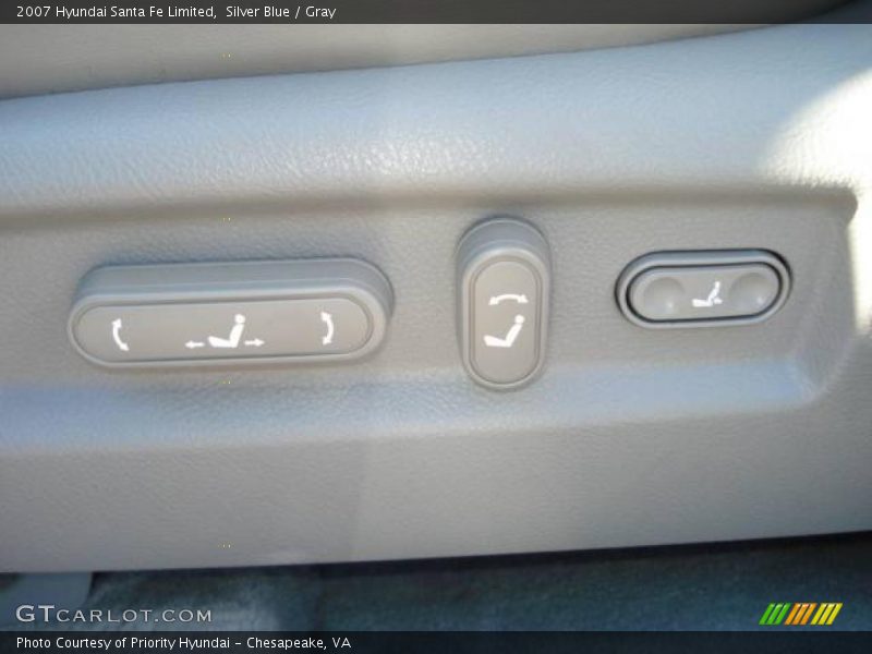 Silver Blue / Gray 2007 Hyundai Santa Fe Limited