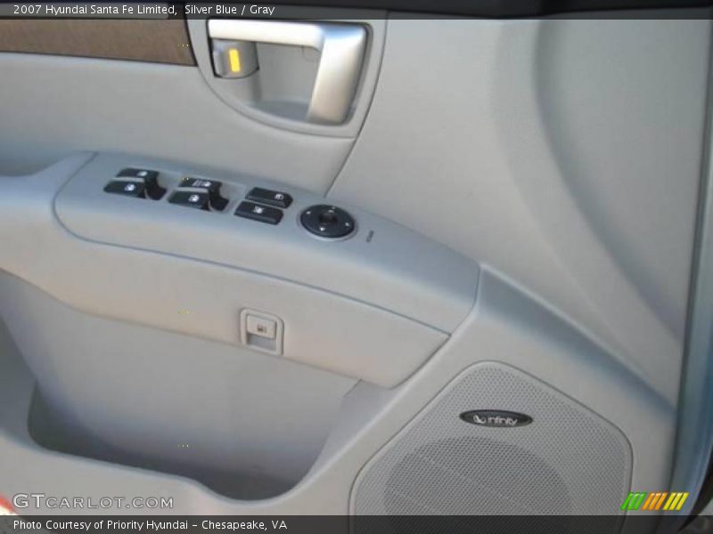 Silver Blue / Gray 2007 Hyundai Santa Fe Limited