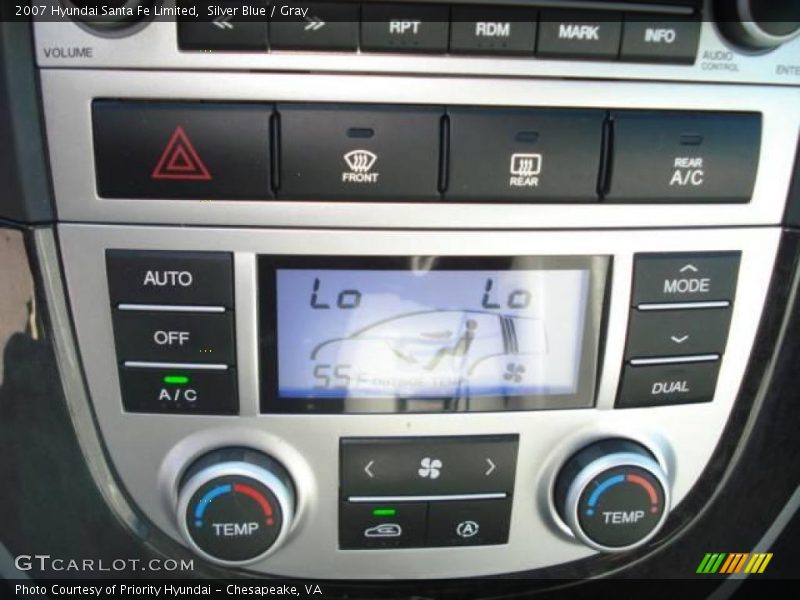 Silver Blue / Gray 2007 Hyundai Santa Fe Limited