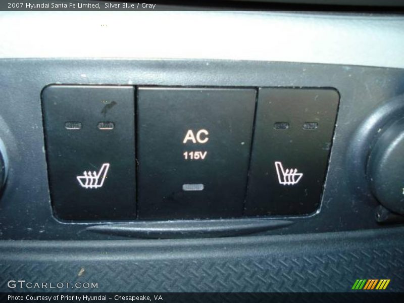 Silver Blue / Gray 2007 Hyundai Santa Fe Limited