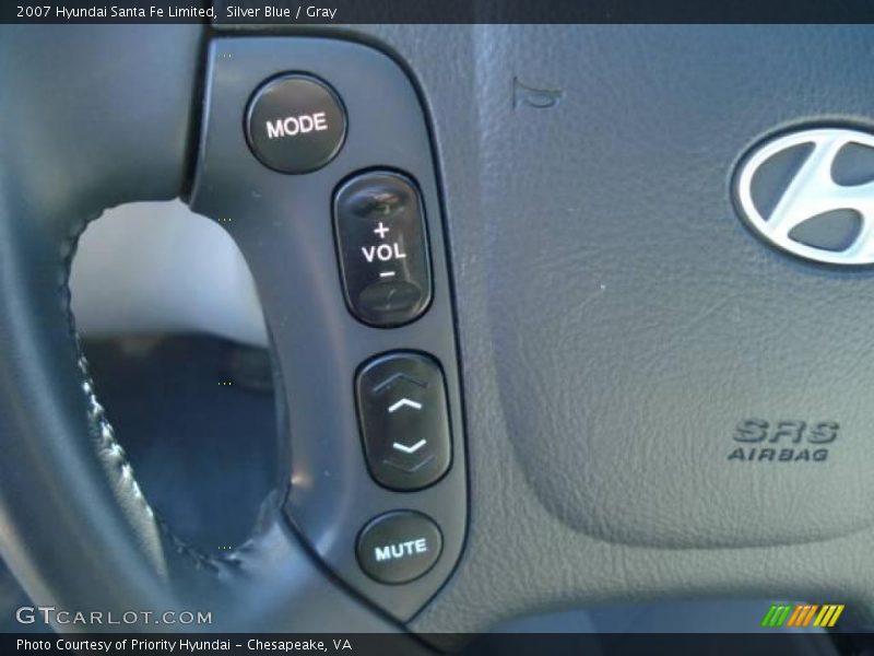 Silver Blue / Gray 2007 Hyundai Santa Fe Limited